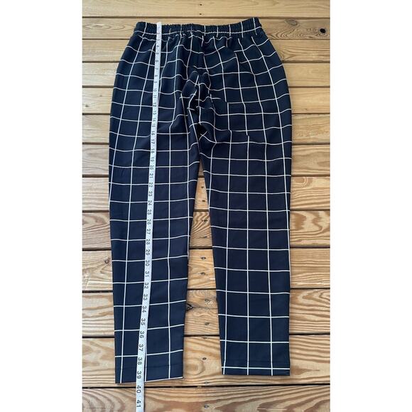NWT Siksilk Check Jogger Pants Size Large Men’s Black - Picture 6 of 9